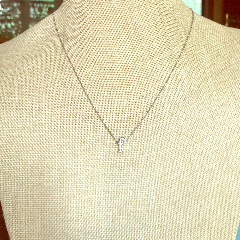 Lowe case f initial necklace